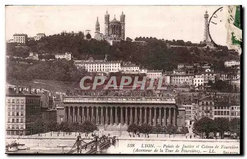 Ansichtskarte AK Lyon Palais de Justice et Coteau de Fourviere