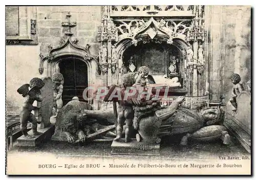 Ansichtskarte AK Bourg Eglise de Brou Mausolee de Philibert le Beau et de Marguerite de Bourbon