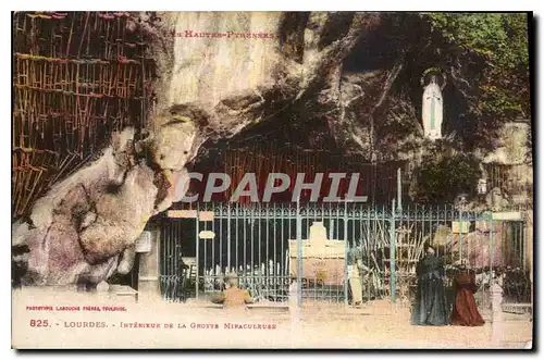 Cartes postales Lourdes Interieur de la Grotte Miraculeuse