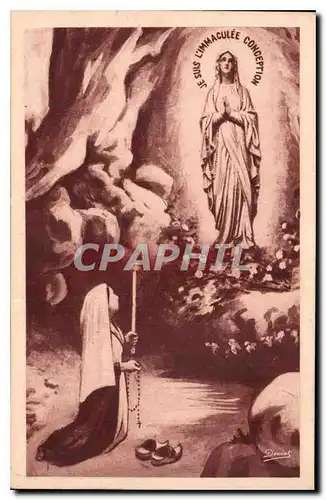 Cartes postales Lourdes L'Apparition