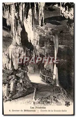 Cartes postales Les Pyrenees Grottes de Betharram Entree de la Grande Salle