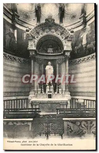 Cartes postales Villand Vernu Ard Ain Interieur de la Chapelle de la Glorification