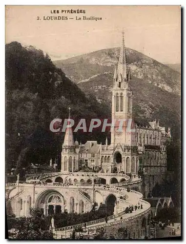 Cartes postales Les Pyrenees Lourdes La Basilique