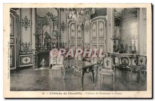 Ansichtskarte AK Chateau de Chantilly Cabinet de Monsieur le Prince