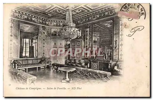 Cartes postales Chateau de Compiegne Salon de Famille