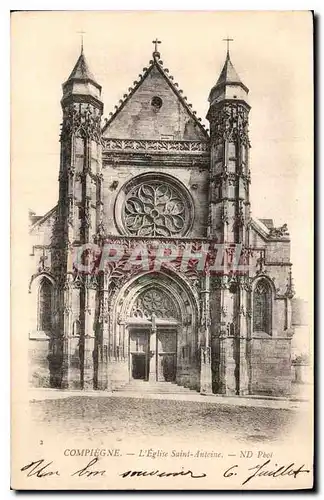 Ansichtskarte AK Compiegne L'Eglise Saint Antoine