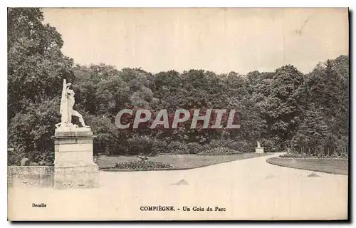 Ansichtskarte AK Compiegne Un Coin du Parc