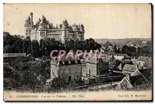 Cartes postales Pierrefonds Vue sur le Chateau