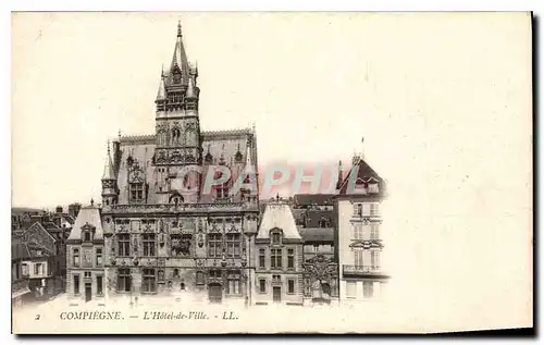 Cartes postales Compiegne L'Hotel de Ville