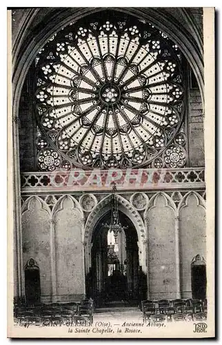 Cartes postales Saint Germer Oise Ancienne Abbaye la Sainte Chapelle la Rosace