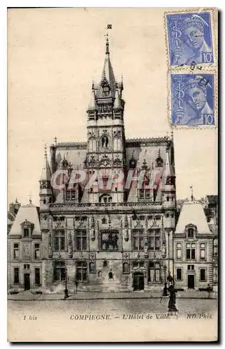 Cartes postales Compiegne L'Hotel de Ville