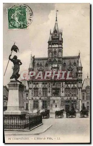 Cartes postales Compiegne L'Hotel de Ville