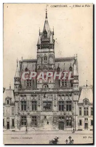 Cartes postales Compiegne L'Hotel de Ville