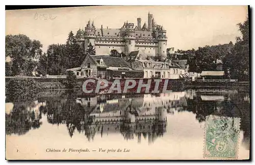 Cartes postales Chateau de Pierrefonds Vue prise du Lac