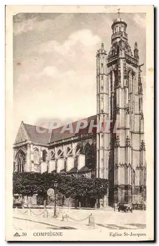 Cartes postales Compiegne Eglise St Jacques