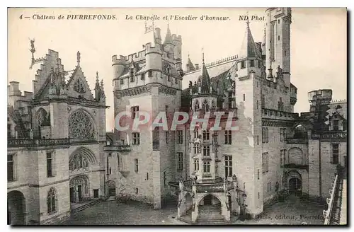 Ansichtskarte AK Chateau de Pierrefonds La Chapelle et l'Escalier d'honneur