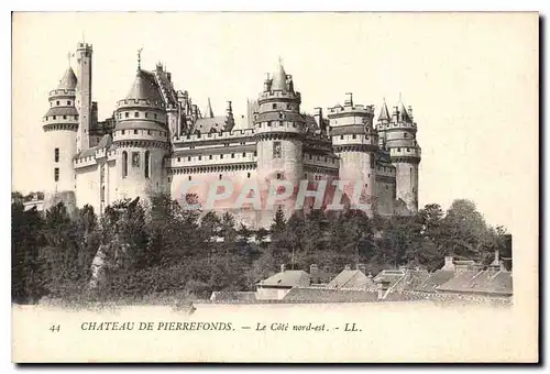Cartes postales Chateau de Pierrefonds Le Cote nord est
