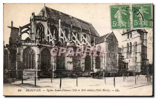 Cartes postales Beauvais Eglise Saint Etienne