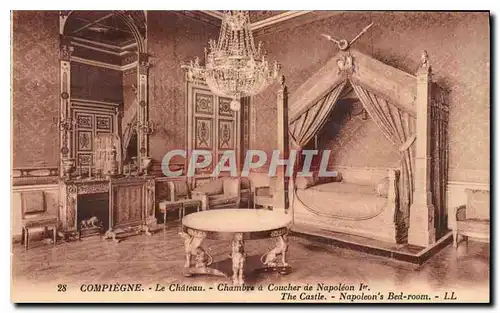 Cartes postales Compiegne Le Chateau Chambre a Coucher de Napoleon