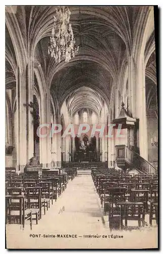 Ansichtskarte AK Pont Sainte Maxence Interieur de l'Eglise