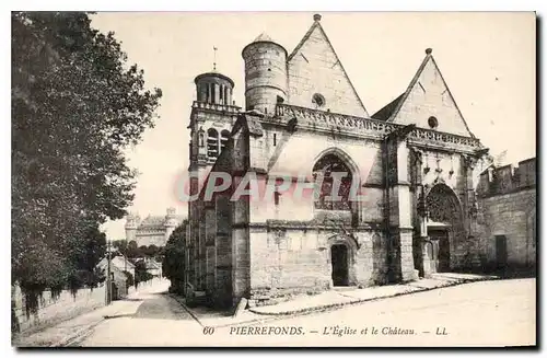 Cartes postales Pierrefonds L'Eglise et le Chateau