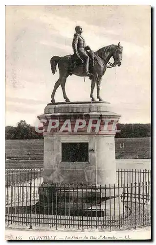 Cartes postales Chantilly La Statue du Duc d'Aumale