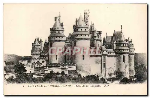 Cartes postales Chateau de Pierrefonds Cote de la Chapelle