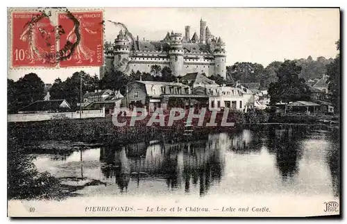 Cartes postales Pierrefonds Le Lac et le Chateau