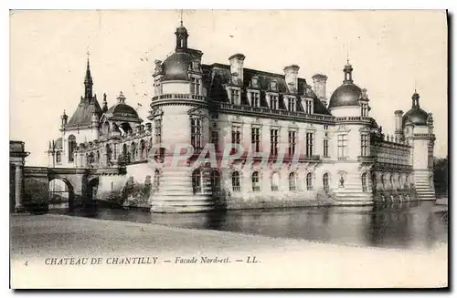 Cartes postales Chateau de Chantilly Facade Nord Est