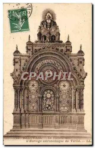 Cartes postales Beauvais la Cathedrale L'Horloge astronomique de Verite