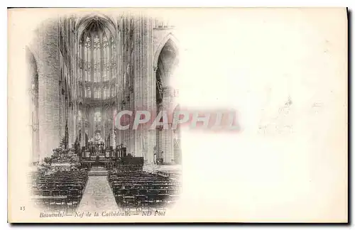 Cartes postales Beauvais Nef de la Cathedrale