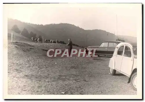 Photo Col des Bagenettes 1967 Citroen 2 CV Vaches