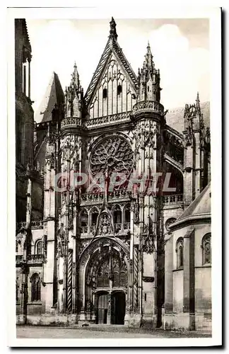 Ansichtskarte AK Senlis Oise La Cathedrale Le Portail Sud