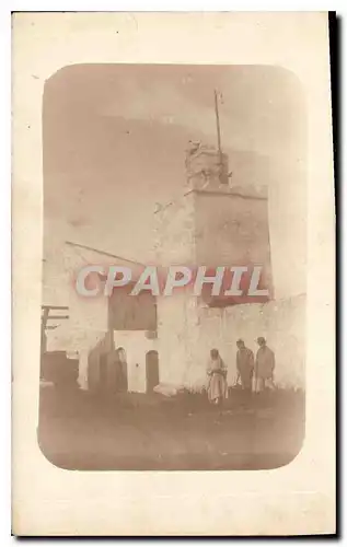 CARTE PHOTO Tour Soldats Militaria Afrique du Nord