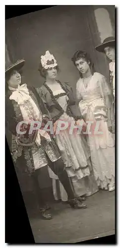 CARTE PHOTO Femmes Theatre Chatellerault