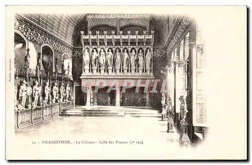 Cartes postales Pierrefonds Le Chateau Salle des Preuses