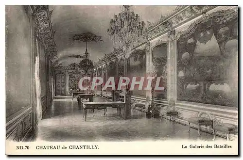 Cartes postales Chateau de Chantilly La Galerie des Batailles