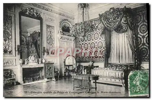 Ansichtskarte AK Collection speciale du Palais de Compiegne Chambre de Marie Antoinette