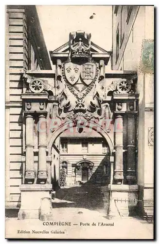 Cartes postales Compiegne Porte de l'Arsenal