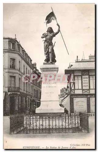 Ansichtskarte AK Compiegne la Statue de Jeanne d'Arc