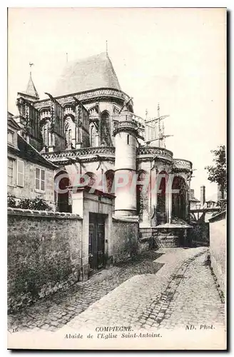 Cartes postales Compiegne Abside de lEglise Saint Antoine