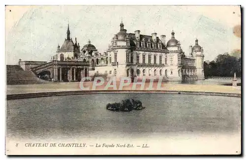 Cartes postales Chateau de Chantilly la facade nord est