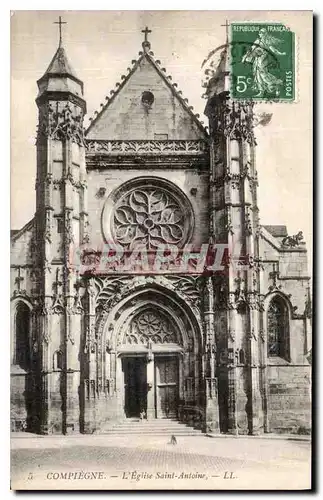 Ansichtskarte AK Compiegne l'Eglise Saint Antoine