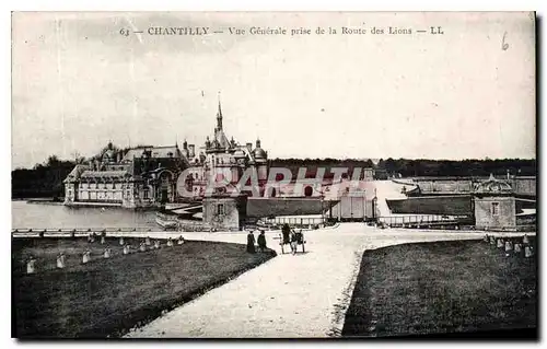 Ansichtskarte AK Chantilly vue generale prise de la Route des Lions