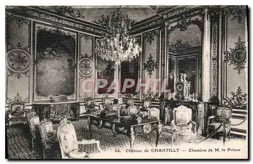 Cartes postales Chateau de Chantilly Chambre de M le Prince