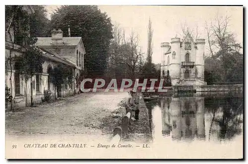 Cartes postales Chateau de Chantilly etangs de Comelle