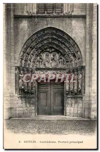 Ansichtskarte AK Senlis Cathedrale Portail principal