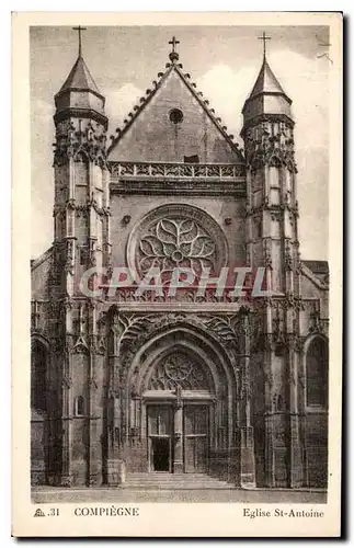 Cartes postales Compiegne Eglise St Antoine