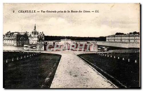 Ansichtskarte AK Chantilly vue generale prise de la Route des Lions