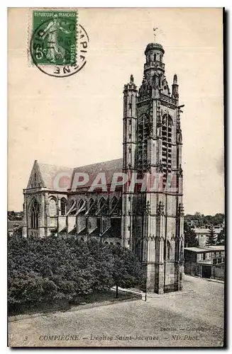 Cartes postales Compiegne l'Eglise Saint Jacques